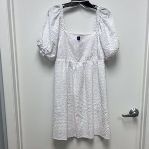 White Puff Sleeve Old Navy Dress